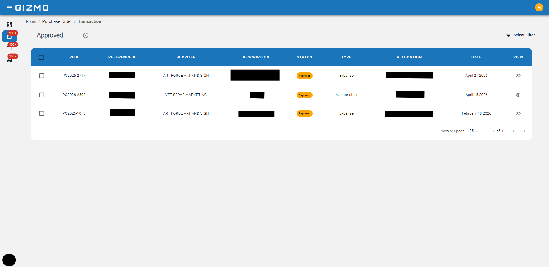 GIZMO — Accounting System screenshot 6